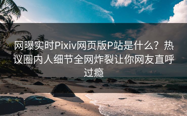 网曝实时Pixiv网页版P站是什么？热议圈内人细节全网炸裂让你网友直呼过瘾